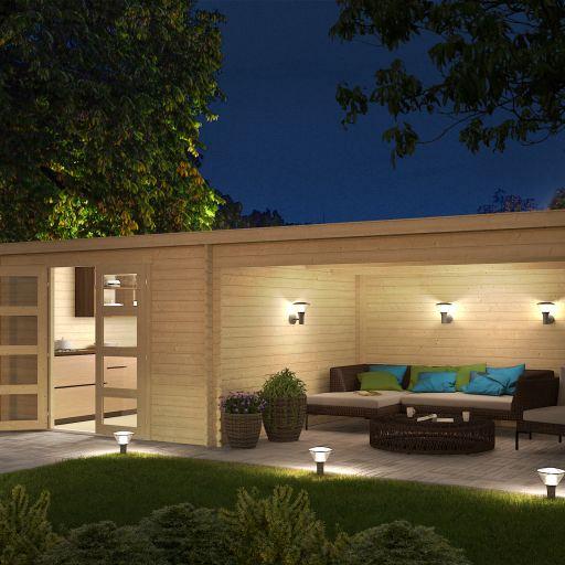 Tuinhuis Olenka 710x330 cm onbehandeld noordeuropees vuren