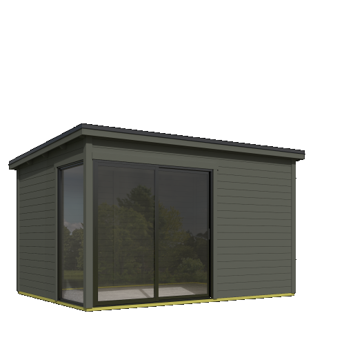 Tuinhuis Olivia 385x295 cm Greengrey noordeuropees vuren