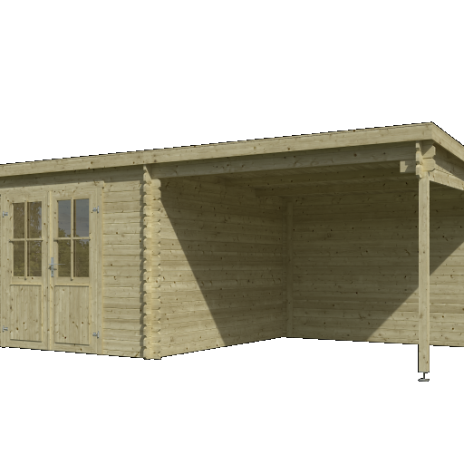 Tuinhuis Orlando 581x292 cm Olijfgroen Geïmpregneerd noordeuropees vuren