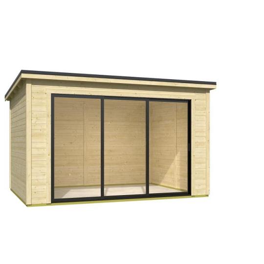 Tuinhuis Pernilla 385x295 cm onbehandeld noordeuropees vuren