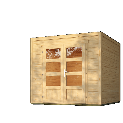 Tuinhuis Quby 250x250 cm onbehandeld Noord-Europees vuren