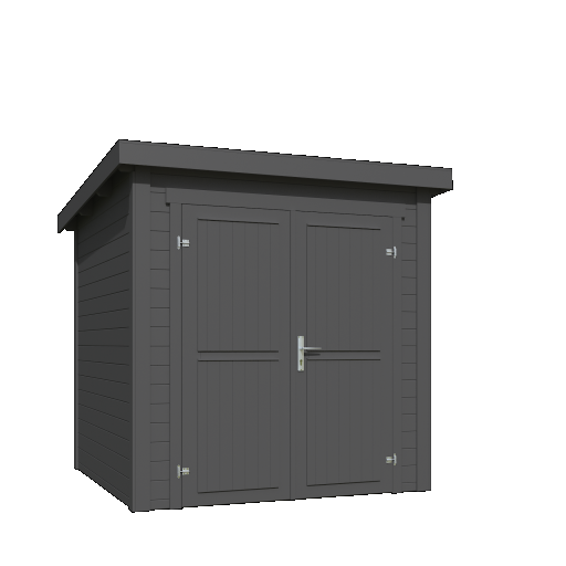 Tuinhuis Sara 200x200 cm in de kleur Carbongrey