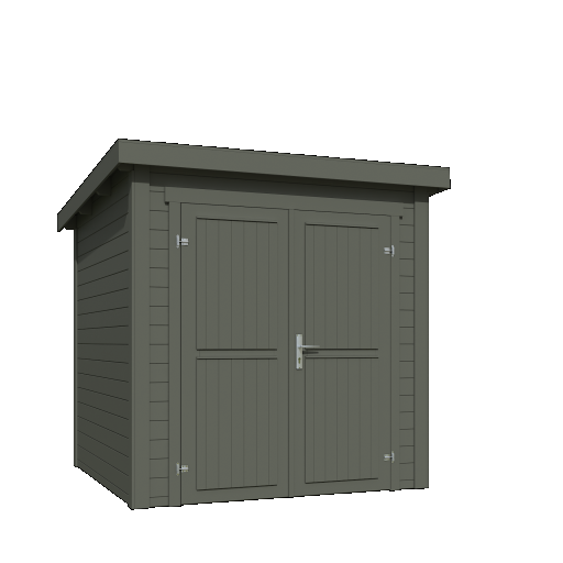 Tuinhuis Sara 200x200 cm in de kleur Greengrey