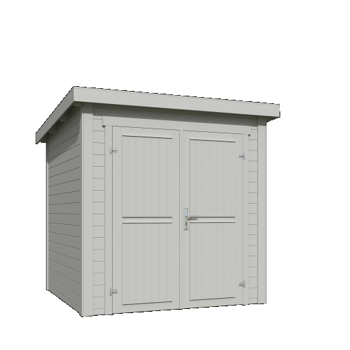 Tuinhuis Sara 200x200 cm in de kleur Platinumgrey