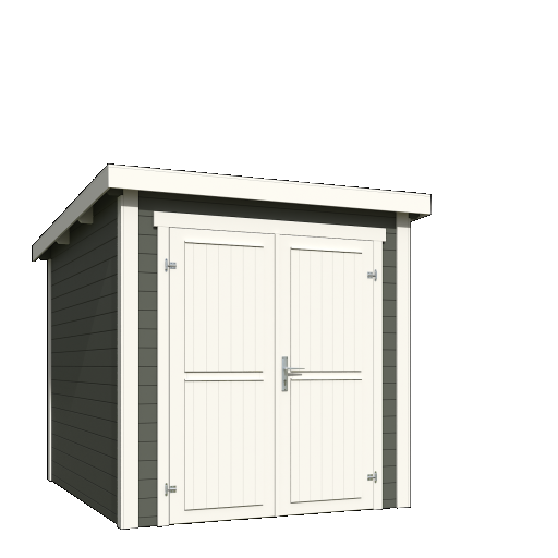 Tuinhuis Sara 200x250 cm in de kleurstelling Greengrey-wit