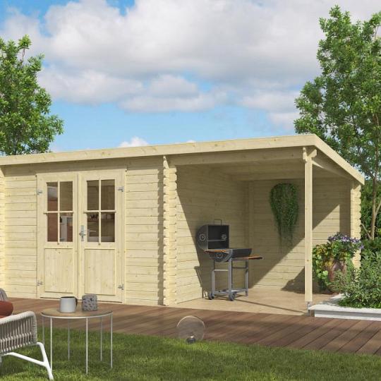 Tuinhuis Tampa 481x292 cm onbehandeld Noord-Europees vuren