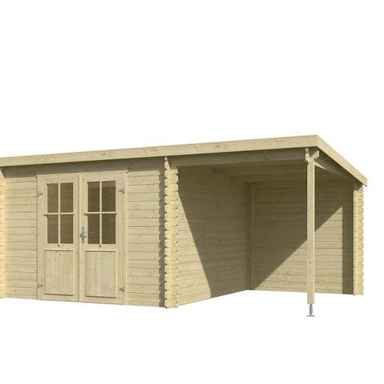 Tuinhuis Tampa 481x292 cm onbehandeld Noord-Europees vuren