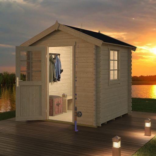 Tuinhuis Wels 1 200x200 cm onbehandeld Noord-Europees vuren