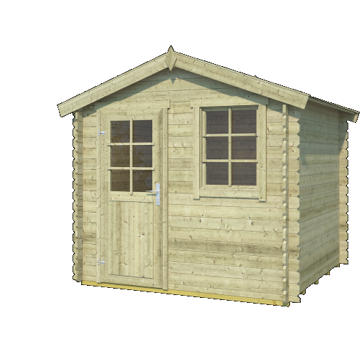 Tuinhuis Wels 2 230x230 cm Olijfgroen geïmpregneerd Noord-Europees vuren