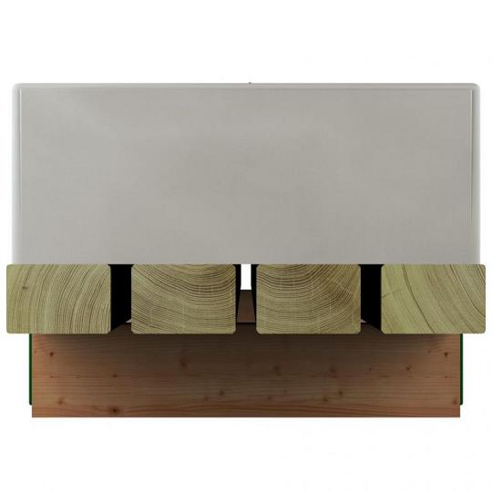 Vloerpakket Tuinhuis 1 x 3 m² onbehandeld Noord-Europees vuren