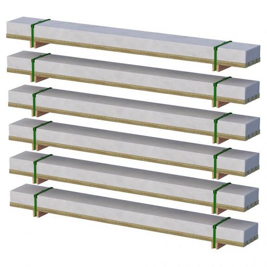 Vloerpakket Tuinhuis 6 x 3 m² onbehandeld Noord-Europees vuren