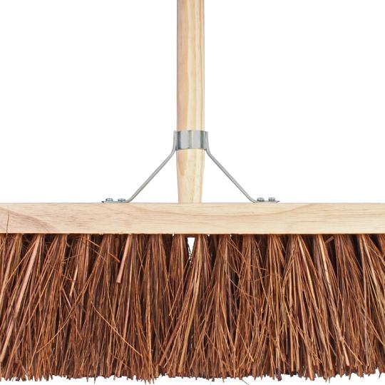 Talen Tools – Stadsbezem – Natuurvezel – 37 cm – Houten steel – 140 cm