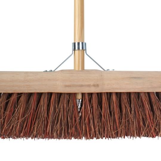 Talen Tools – Gemeentebezem – Halfrond – Natuurvezel – 45 cm – Houten steel – 160 cm