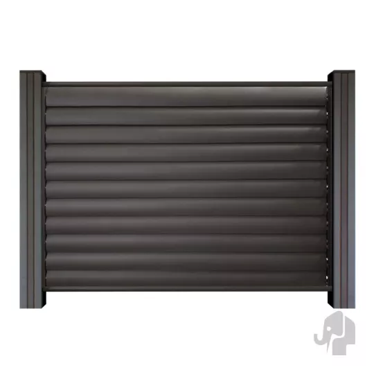 Elephant Shutter Schutting Modular Aluminium 90x60 cm Antraciet met Verstelbare Shutters