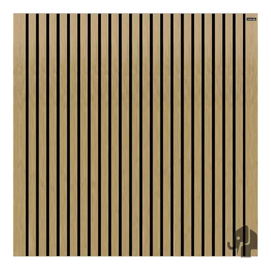 Elephant Schutting Stripes Black Houtcomposiet FSC 180x180 cm Co-Ex Oak