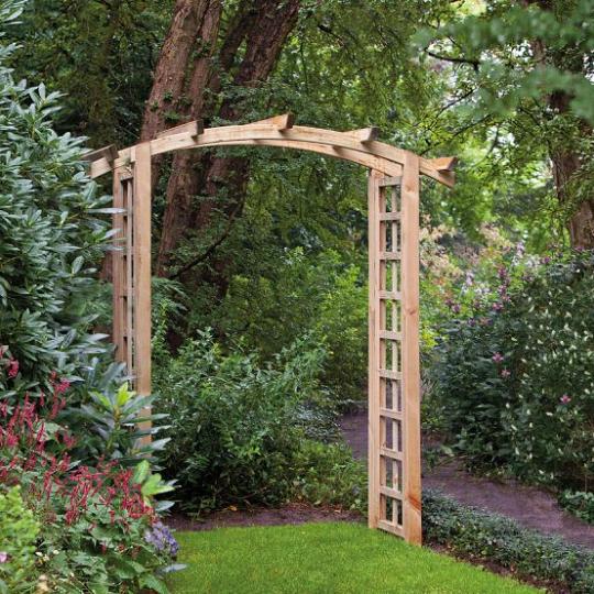 Pergolaset Tove Getoogd Groen Geïmpregneerd Grenen B120 x D50 x H220 cm