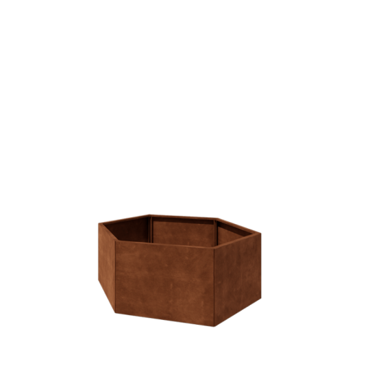 Cortenstaal plantenbak - Zeshoek - 159,3 x 138,6 x 60 cm - Zonder bodemplaat