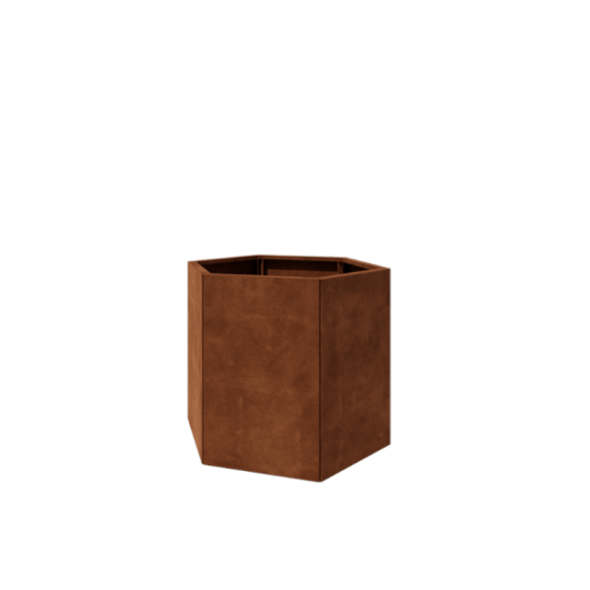 Cortenstaal plantenbak - Zeshoek - 99,3 x 86,6 x 80 cm - Zonder bodemplaat