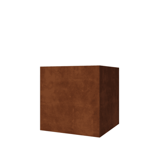 Cortenstaal plantenbak - Vierkant - 80 x 80 x 80 cm - Zonder bodemplaat