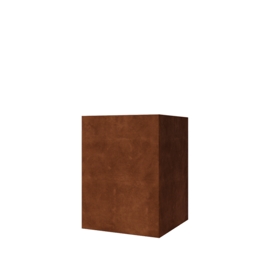 Cortenstaal plantenbak - Vierkant - 60 x 60 x 80 cm - Met bodemplaat