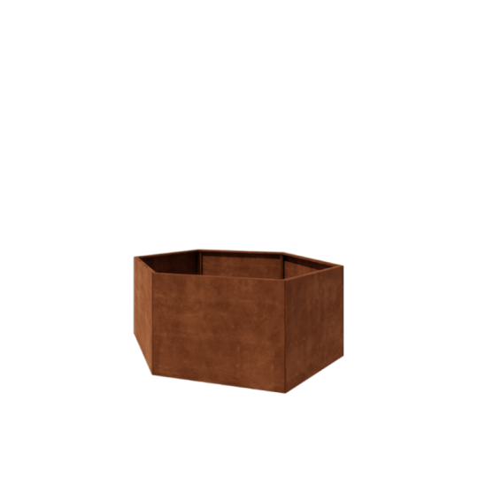 Cortenstaal plantenbak - Zeshoek - 199,3 x 173,2 x 80 cm - Zonder bodemplaat