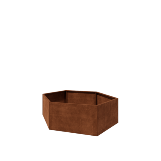 Cortenstaal plantenbak - Zeshoek - 199,3 x 173,2 x 60 cm - Zonder bodemplaat
