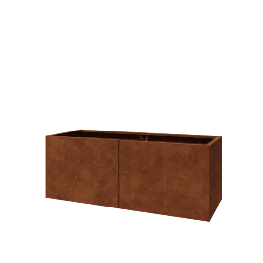 Cortenstaal plantenbak XXL - Rechthoek - 160 x 60 x 60 cm - Zonder bodemplaat