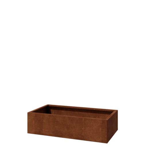 Cortenstaal plantenbak - Rechthoek - 120 x 60 x 30 cm - Zonder bodemplaat