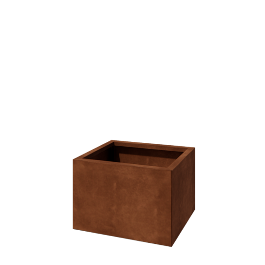 Cortenstaal plantenbak - Rechthoek - 60 x 50 x 40 cm - Met bodemplaat