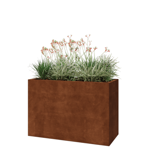Cortenstaal plantenbak - Rechthoek - 120 x 50 x 80 cm - Zonder bodemplaat