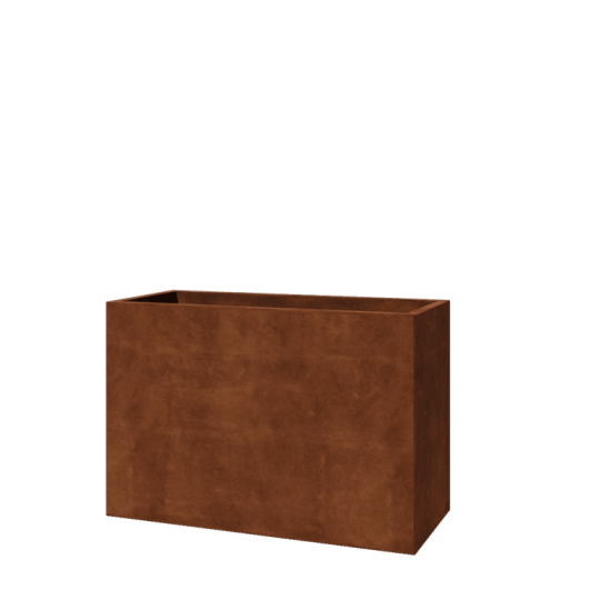 Cortenstaal plantenbak - Rechthoek - 120 x 50 x 80 cm - Zonder bodemplaat