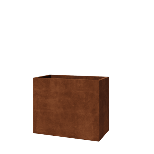 Cortenstaal plantenbak - Rechthoek - 100 x 50 x 80 cm - Zonder bodemplaat