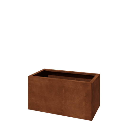 Cortenstaal plantenbak - Rechthoek - 80 x 40 x 40 cm - Zonder bodemplaat