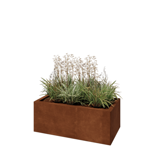 Cortenstaal plantenbak - Rechthoek - 80 x 40 x 30 cm - Zonder bodemplaat