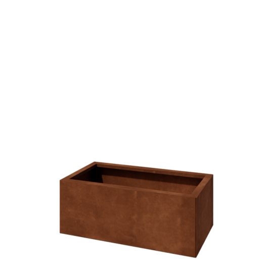 Cortenstaal plantenbak - Rechthoek - 80 x 40 x 30 cm - Zonder bodemplaat