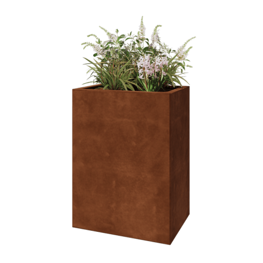 Cortenstaal plantenbak - Rechthoek - 60 x 40 x 80 cm - Zonder bodemplaat