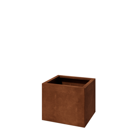 Cortenstaal plantenbak - Rechthoek - 50 x 40 x 40 cm - Met bodemplaat
