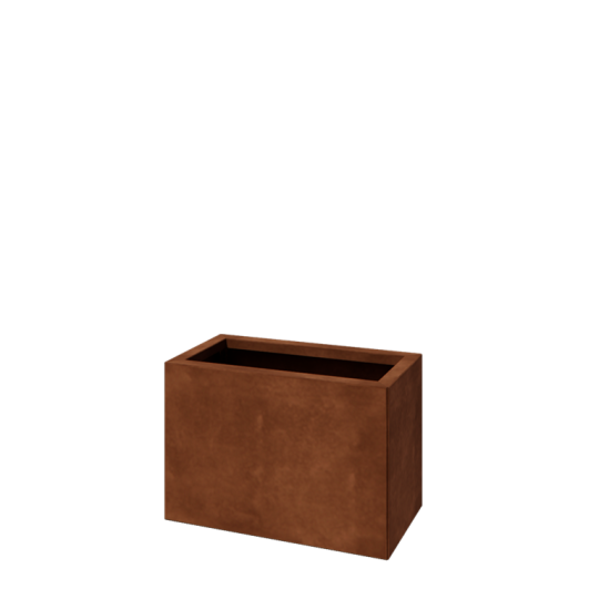 Cortenstaal plantenbak - Rechthoek - 60 x 30 x 40 cm - Met bodemplaat