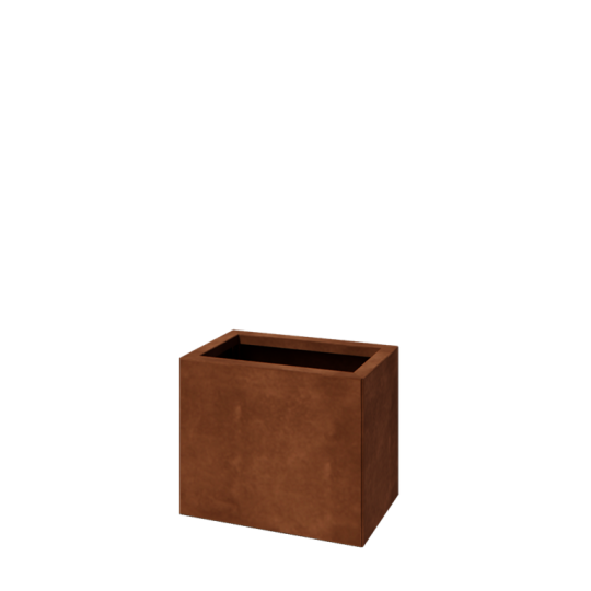 Cortenstaal plantenbak - Rechthoek - 50 x 30 x 40 cm - Met bodemplaat