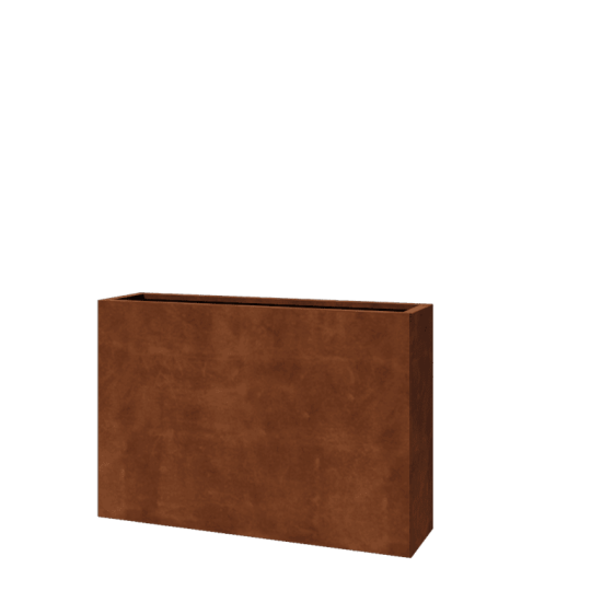 Cortenstaal plantenbak - Rechthoek - 120 x 30 x 80 cm - Zonder bodemplaat