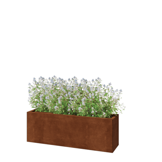 Cortenstaal plantenbak - Rechthoek - 120 x 30 x 40 cm - Zonder bodemplaat