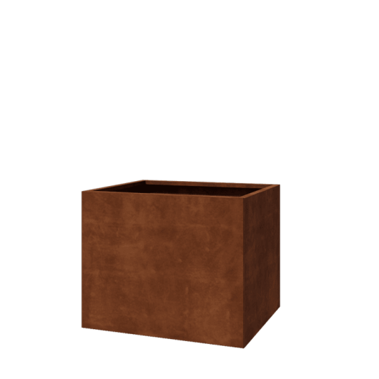 Cortenstaal plantenbak - Rechthoek - 100 x 80 x 80 cm - Zonder bodemplaat