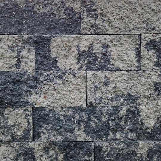 Splitrock stapelblokken 32 x 13 x 11 cm 2.0 grijs/zwart