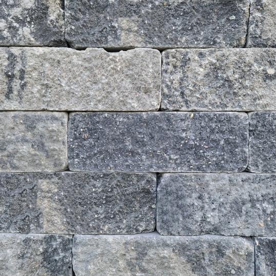 Splitrock trommel stapelblokken 32 x 13 x 11 cm 2.0 grijs/zwart