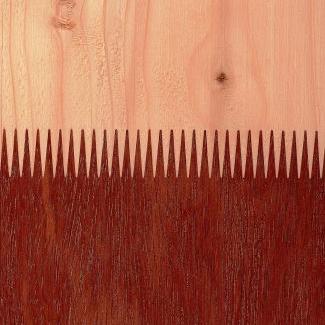 Angelim vermelho en douglas geschaafde paal 14,3 x 14,3 x 360 cm