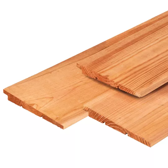 Red Class Wood Wandmodule  Achterwand, Type F Zweeds rabat 250 x 150 cm (horizontaal),  inclusief re