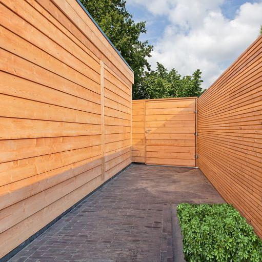 Red Class Wood Wandmodule  Achterwand, Type F Zweeds rabat 250 x 150 cm (horizontaal),  inclusief re