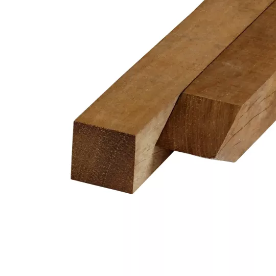 Azobe 120/120 Premium Quality, hit en mis geschaafd 12x12x600 cm