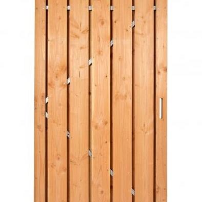 Deur stalen frame Coloured Wood fijn bezaagd 195 x 120 cm