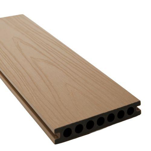 WPC Vlonderplank, Maple, Semi massief Houtstructuur 22 mm x 138 mm 400 cm